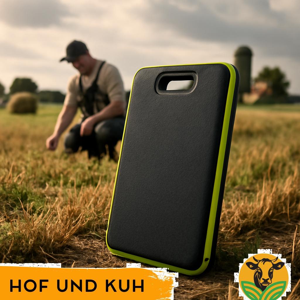 Kniepolster für Einsatz in der deutschen Landwirtschaft zum ergonomischen Knien auf dem Feld.