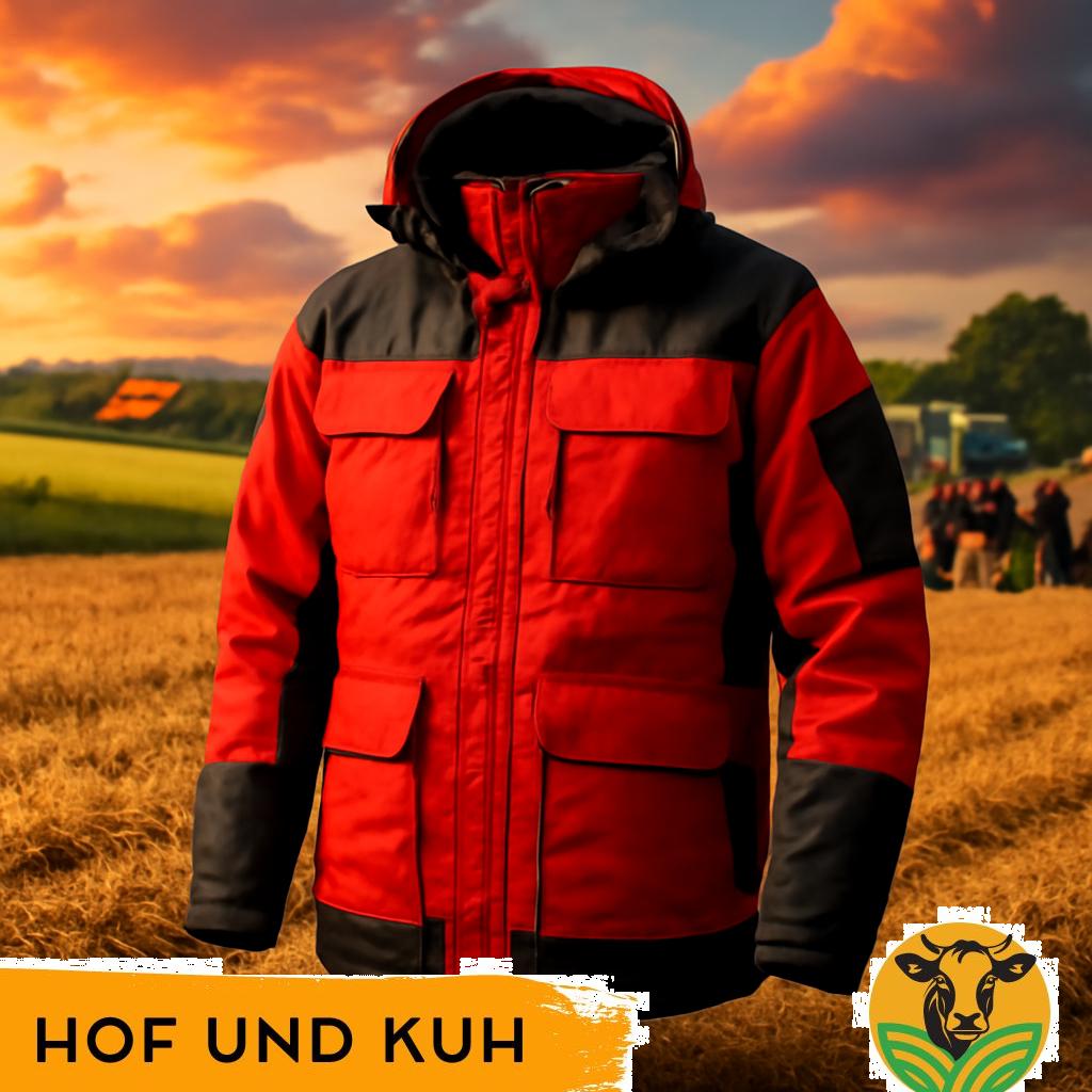ALT-Text: Hochwertige Schwerlast-Arbeitsjacken in robuster Ausführung, speziell entwickelt für die Anforderungen der deutschen Landwirtschaft.